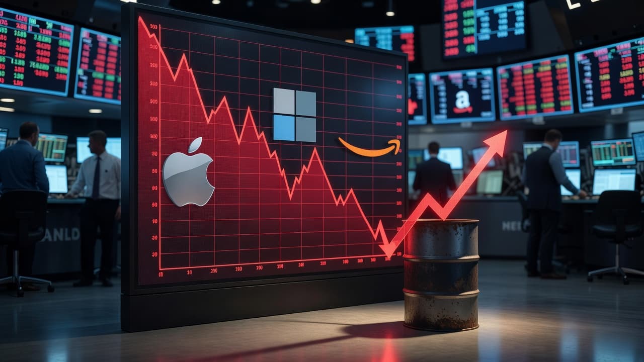 Nasdaq Stumbles: Big Tech Earnings & Soaring Oil Prices Spark Global Investor Jitters