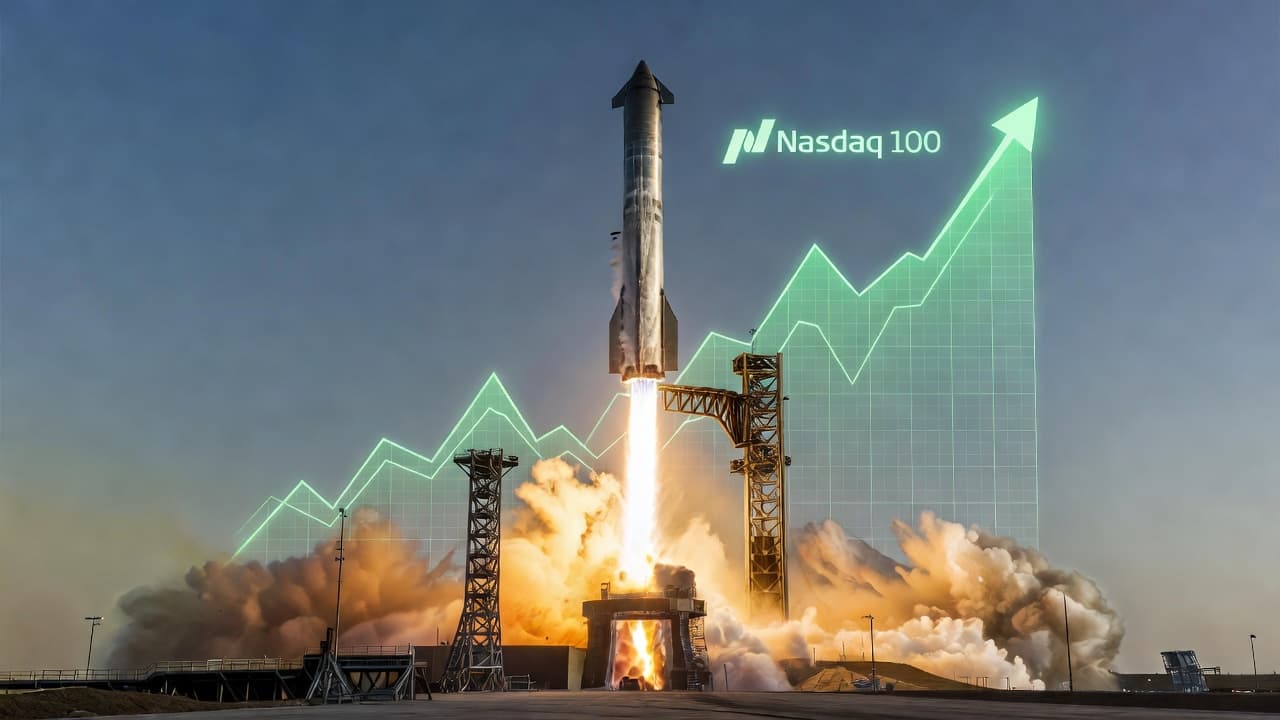SpaceX Entra nel Nasdaq 100: Miliardi di Investimenti Passivi Scuotono il Mercato Prima del Debutto in Borsa